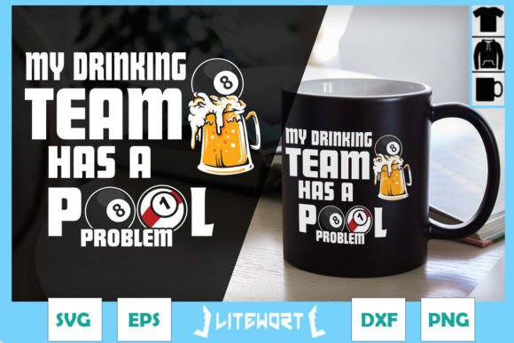 Billiards and Beer My Team SVG: Graphics for Crafts
