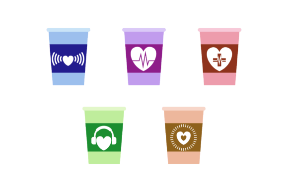 Coffee Cup Love: Friendly Illustrations & Graphics for Local Brands