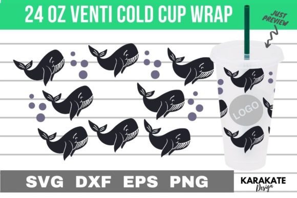 Cool Whale SVG: Graphics & Crafts Design Asset