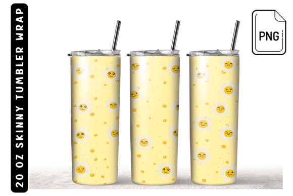 Daisy Flowers Sublimation Tumbler Wrap: Graphics & Crafts Asset Review