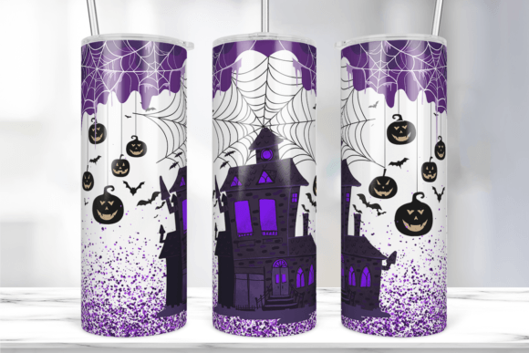 Halloween Glitter 20 Oz Tumbler Wrap: Graphics & Print Templates