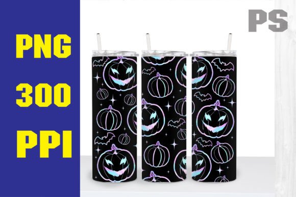 Halloween Pumpkins Graphics for Tumbler Wraps