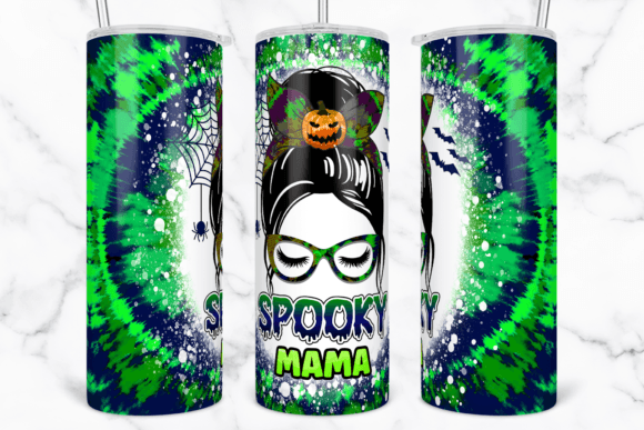 Halloween Spooky Mama 20Oz Tumbler Wrap: Graphics for Crafts & Campaigns