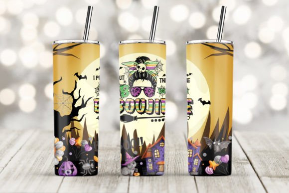 I PUT the BOUJIE 20oz Skinny Tumbler Graphics & Print Templates