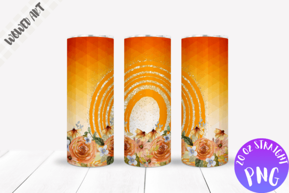 Orange Rose 20 Oz Tumbler Wrap: Graphics for Crafts & Branding