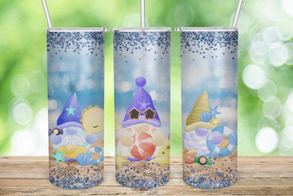 Summer Beach Gnome Graphics for Crafts