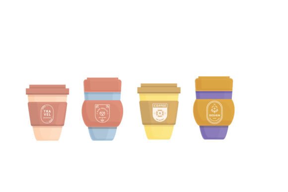 Unique Paper Coffee Cup Graphics & Illustrations