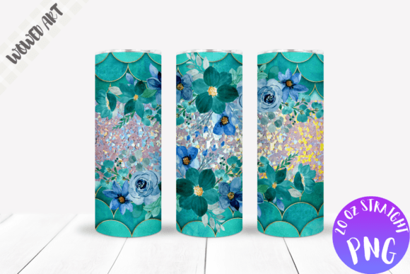 Water Color Flower 20 Oz Tumbler Wrap: Graphics for Crafts