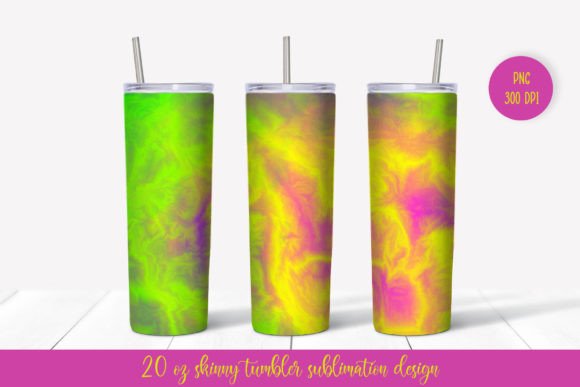 Yellow Marble Tumbler Sublimation Wrap: Graphics & Illustrations